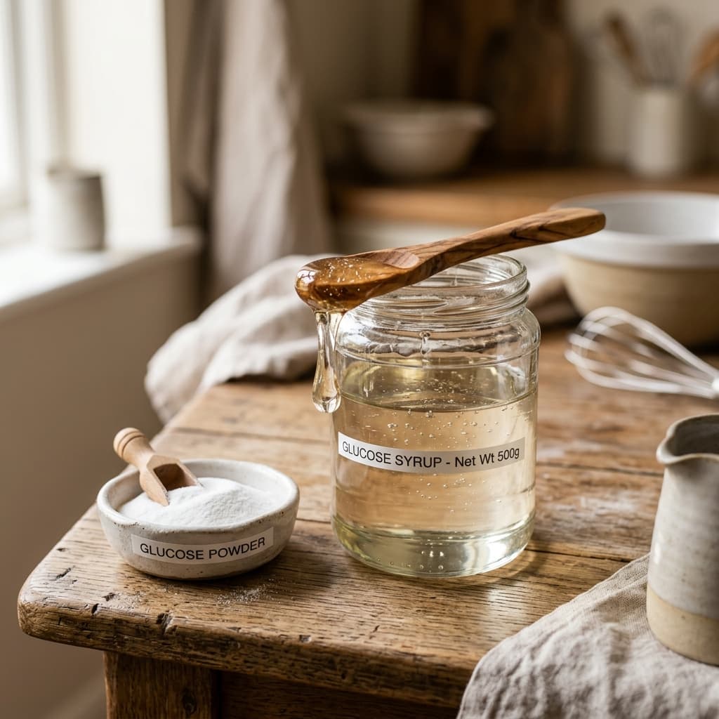 Sirop de glucose liquide et déshydraté utilisé en glacerie artisanale