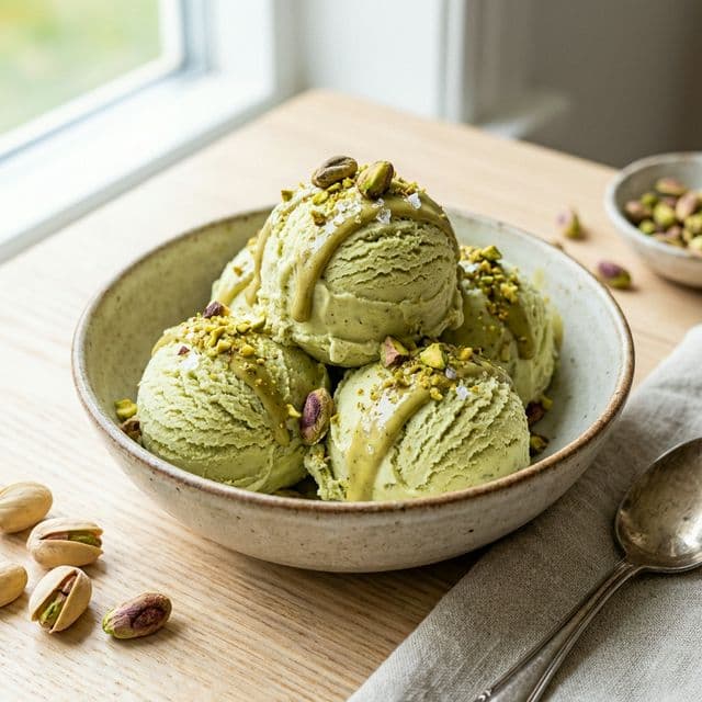 Glace Pistache Maison